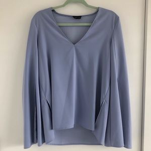 TOPSHOP Blue Long Sleeved Shirt